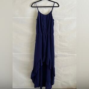 Sunday in Brooklyn 100% Silk High Low Dress Women’s Size S Blue Sleeveless Tank